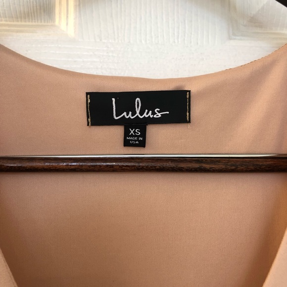 Lulu’s split sleeve mini dress, blush pink, extra small - Picture 3 of 5